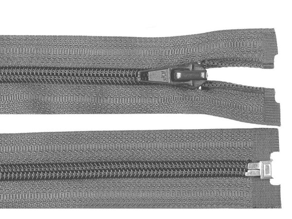 Reißverschluss -Mittel Grau - Längen Auswahl 25- 100cm - Kunststoff - Jacke