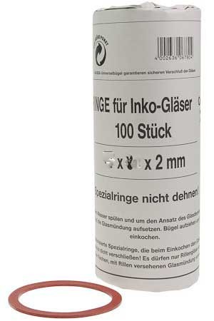 10 Stück Gummiringe INKO-Gläser Einkochringe 94x108mm